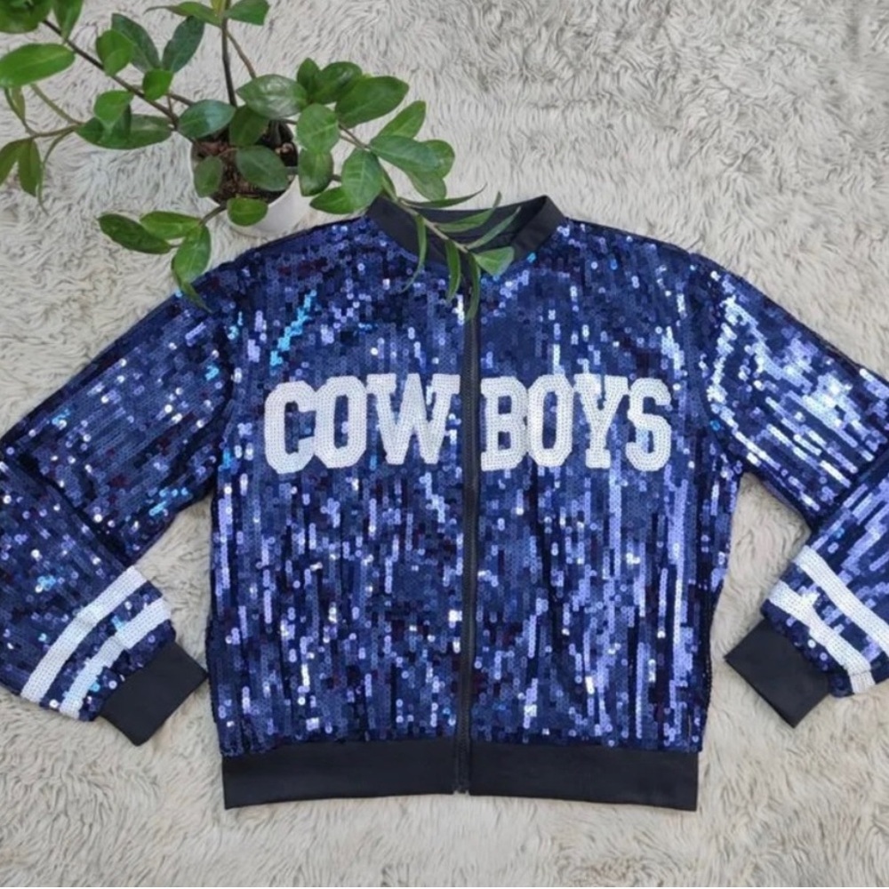 Sale‼️Dallas Cowboys sequin jacket. No Discount ‼️‼️ - Picture 12 of 13
